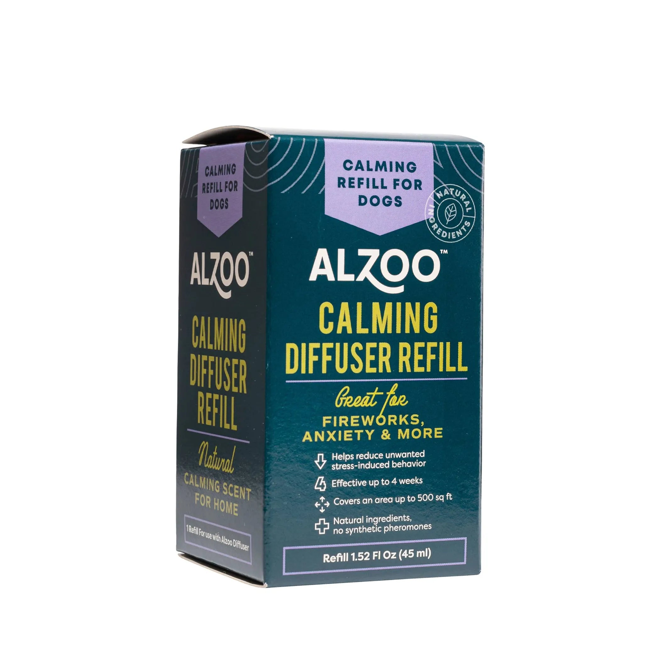 ALZOO Plant-Based Calming Diffuser Refill for Dogs — Valerian & Lavandin Blend