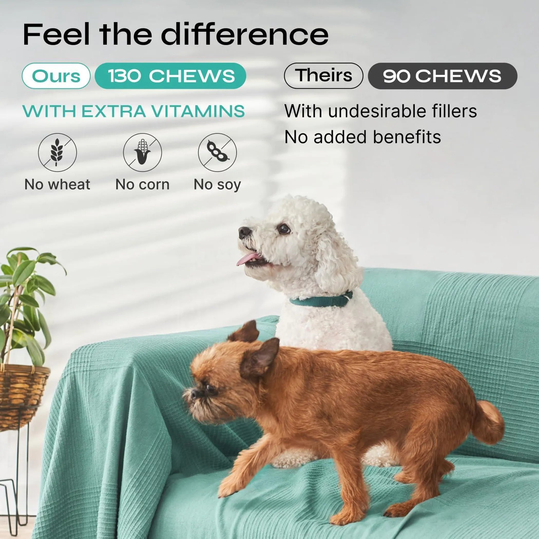 Hemp Calming Chews for Dogs — Daily Anxiety & Stress Support Treats