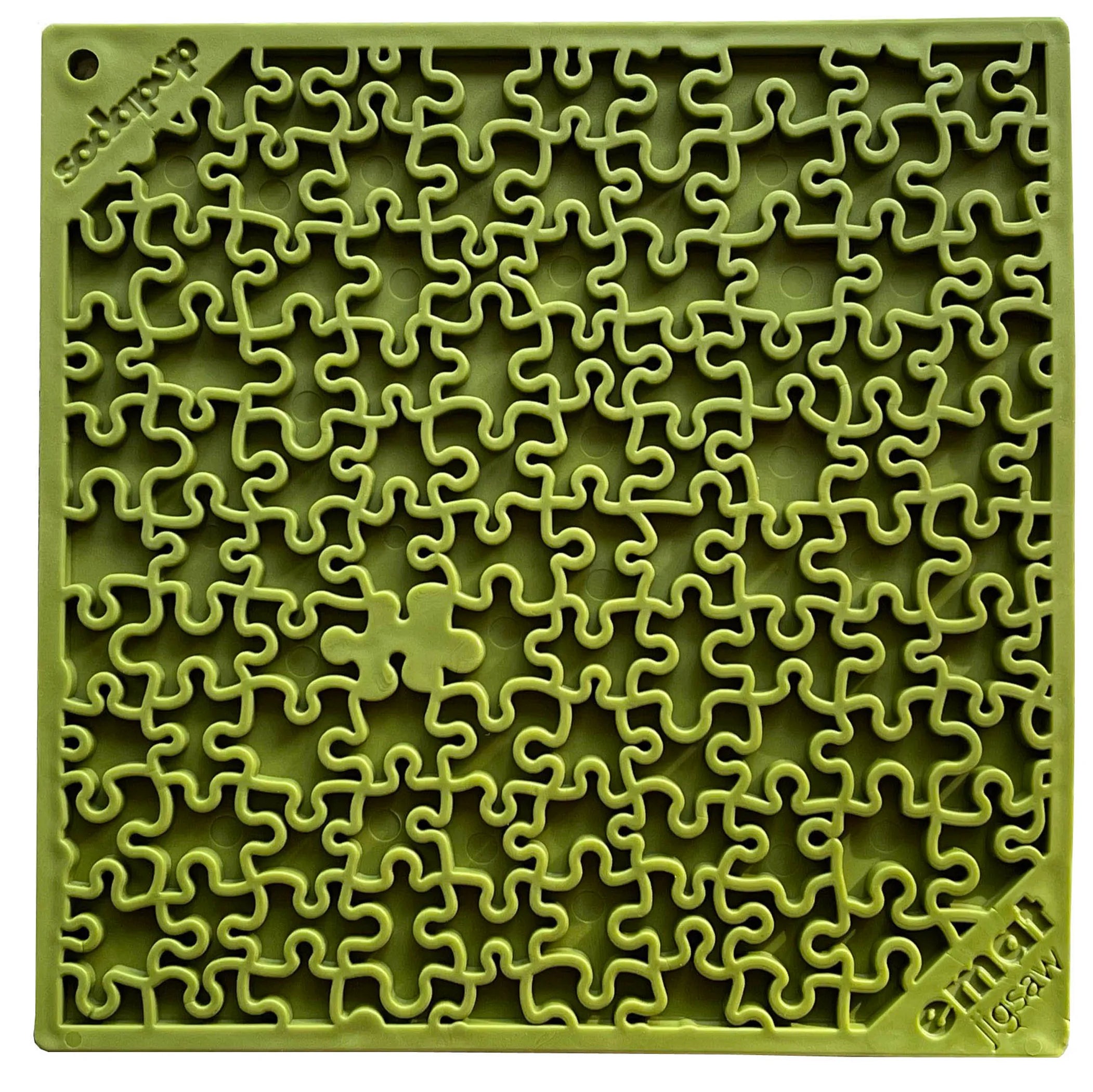 Jigsaw Enrichment Lick Mat for Dogs - Calming Slow Feeder Activity Mat