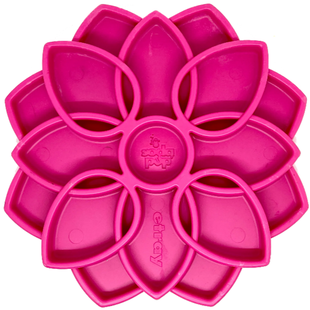 Mandala Enrichment Lick Mat & Slow Feeder Tray for Dogs - Calming Mealtime Activity