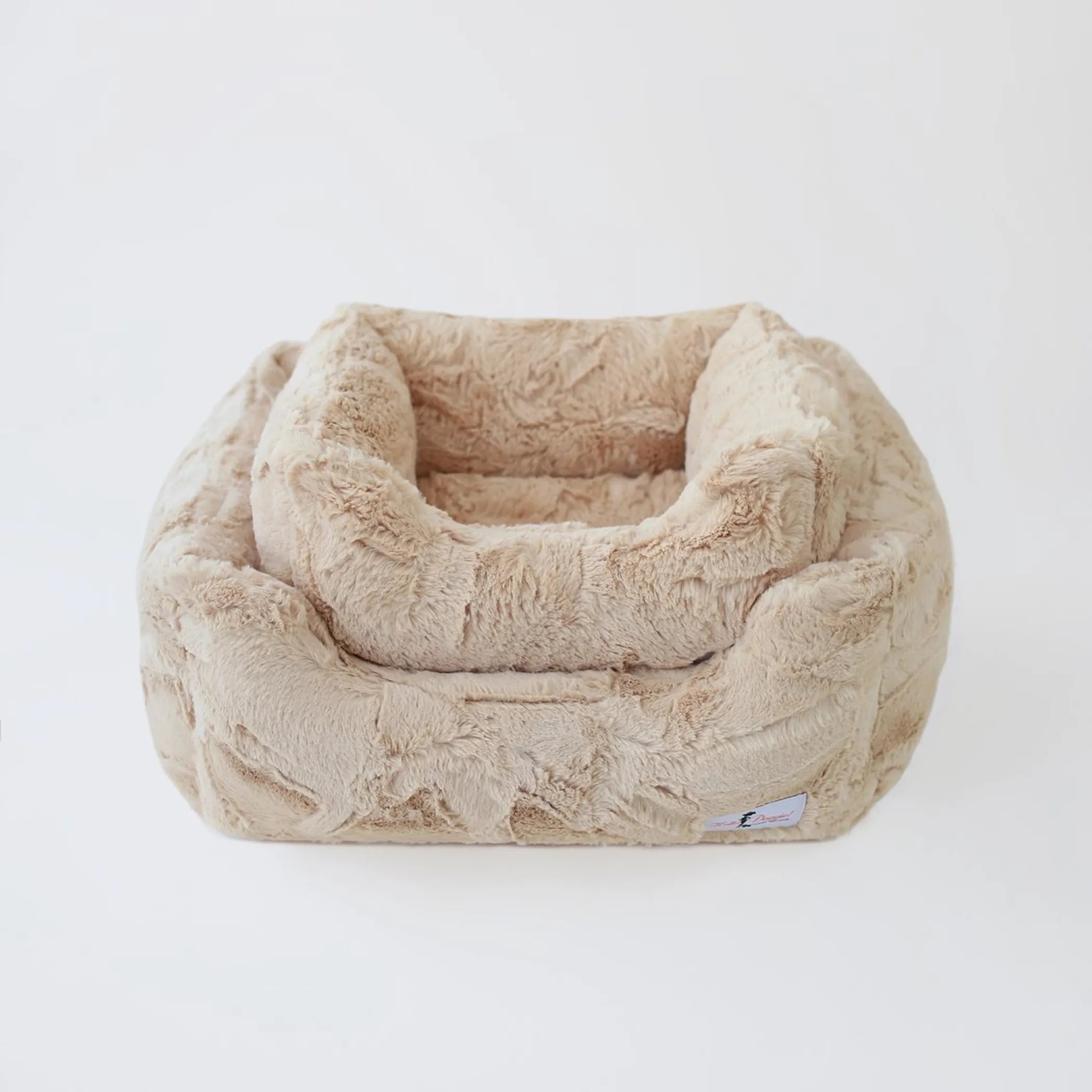 Calming Bolster Dog Bed — Plush Orthopedic Sofa Bed for Anxious Dogs