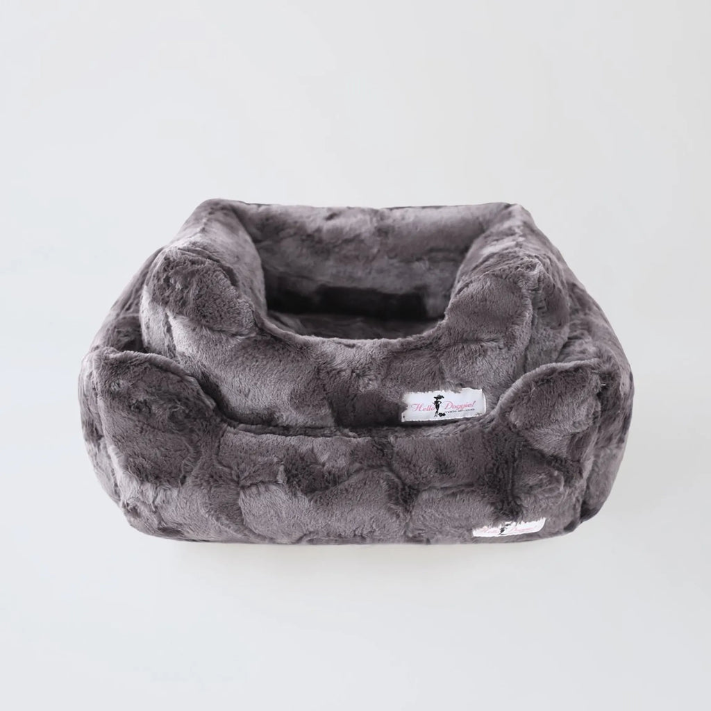 Calming Bolster Dog Bed — Plush Orthopedic Sofa Bed for Anxious Dogs