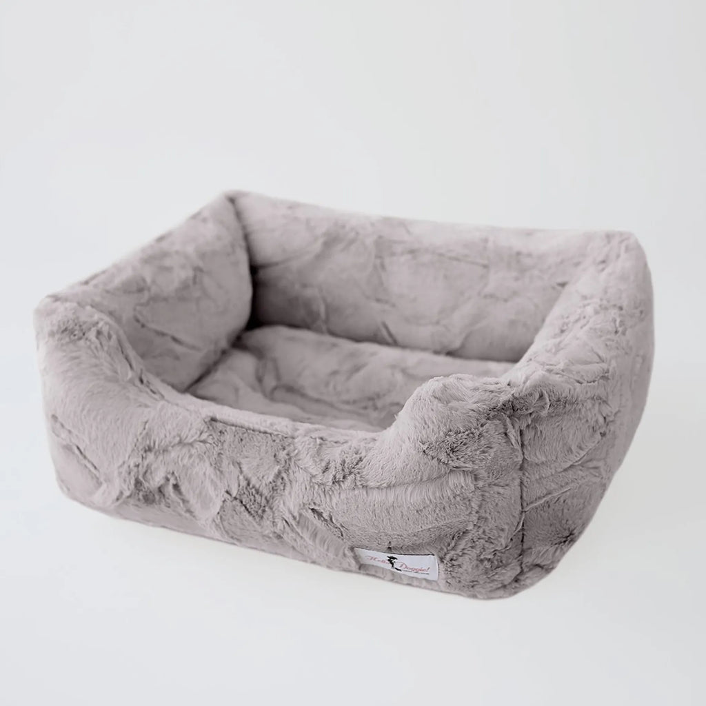 Calming Bolster Dog Bed — Plush Orthopedic Sofa Bed for Anxious Dogs
