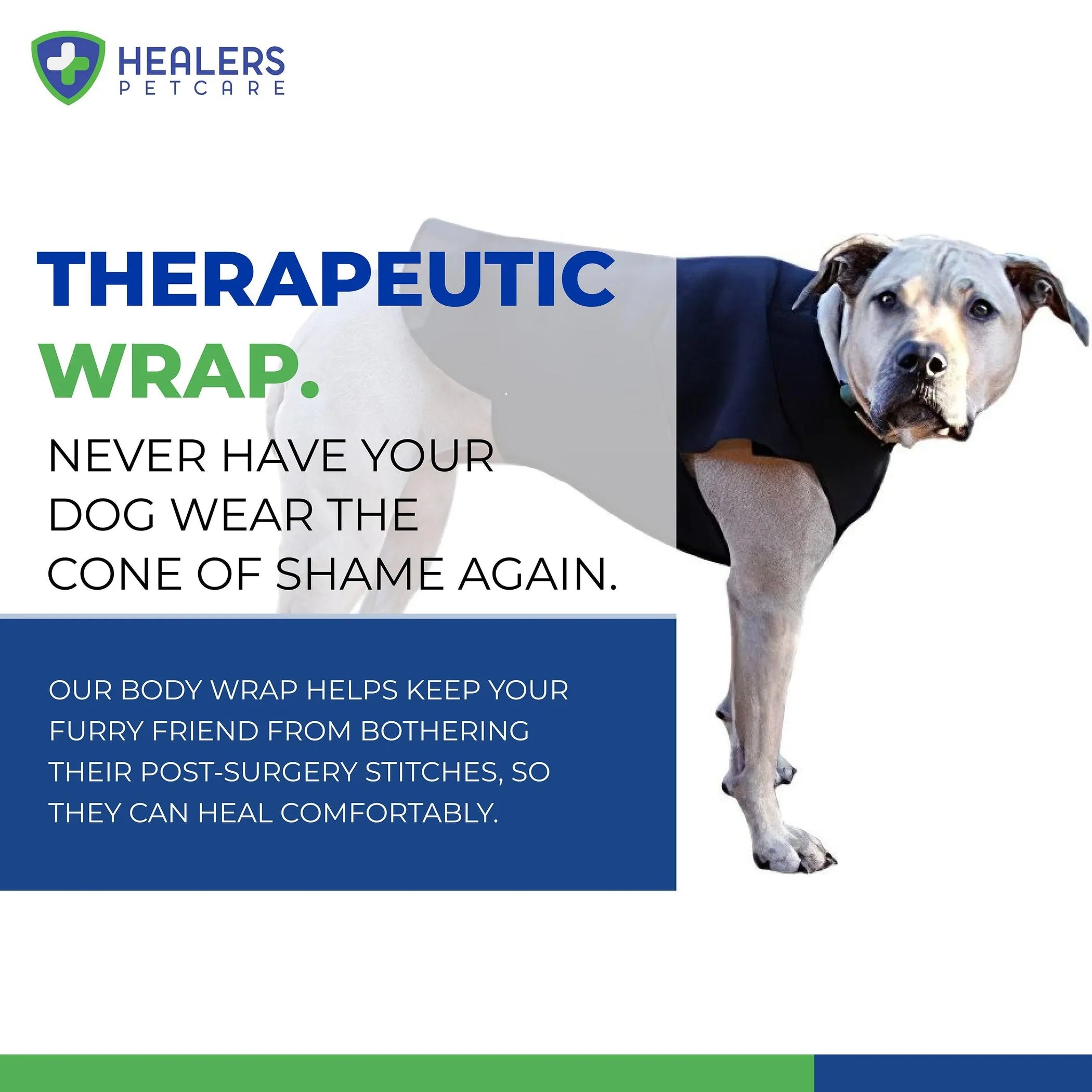 Healers Therapeutic Anxiety Wrap for Dogs — Gentle Pressure Calming Vest