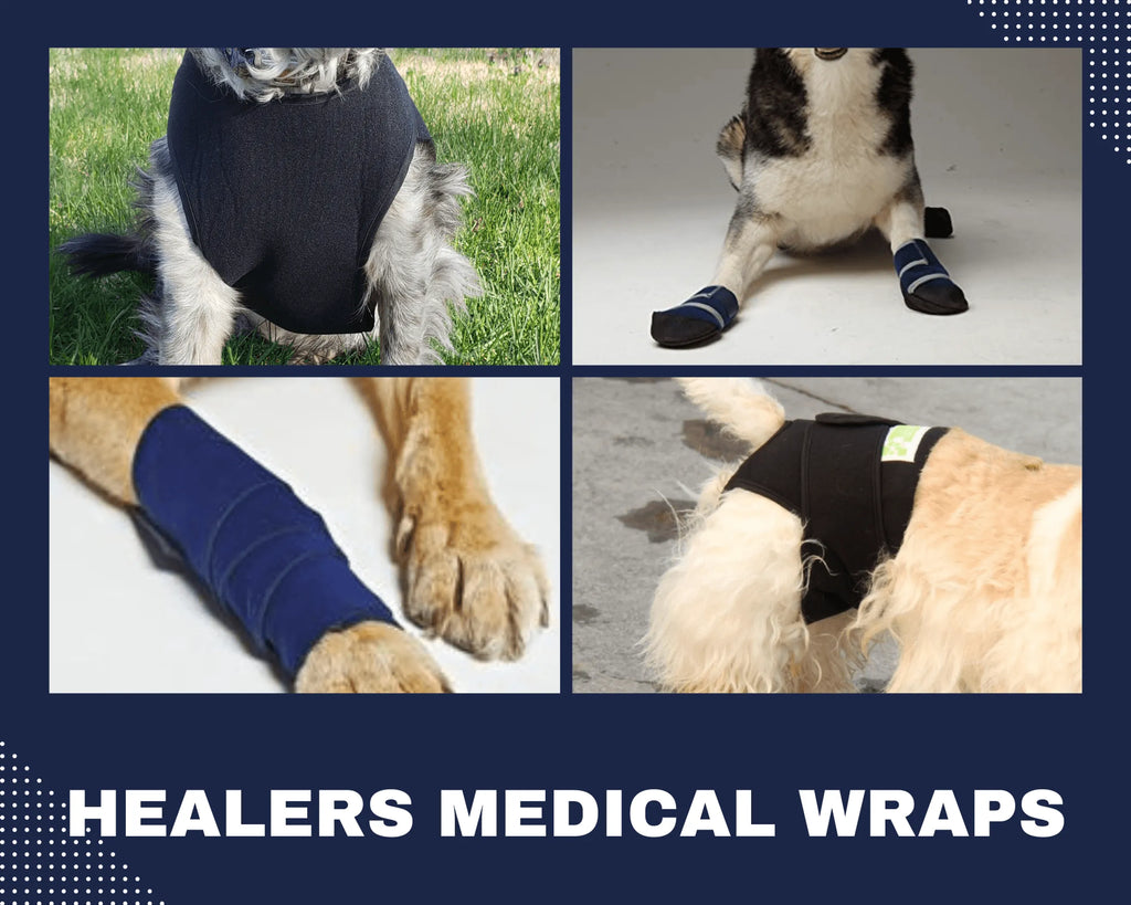 Healers Therapeutic Anxiety Wrap for Dogs — Gentle Pressure Calming Body Wrap