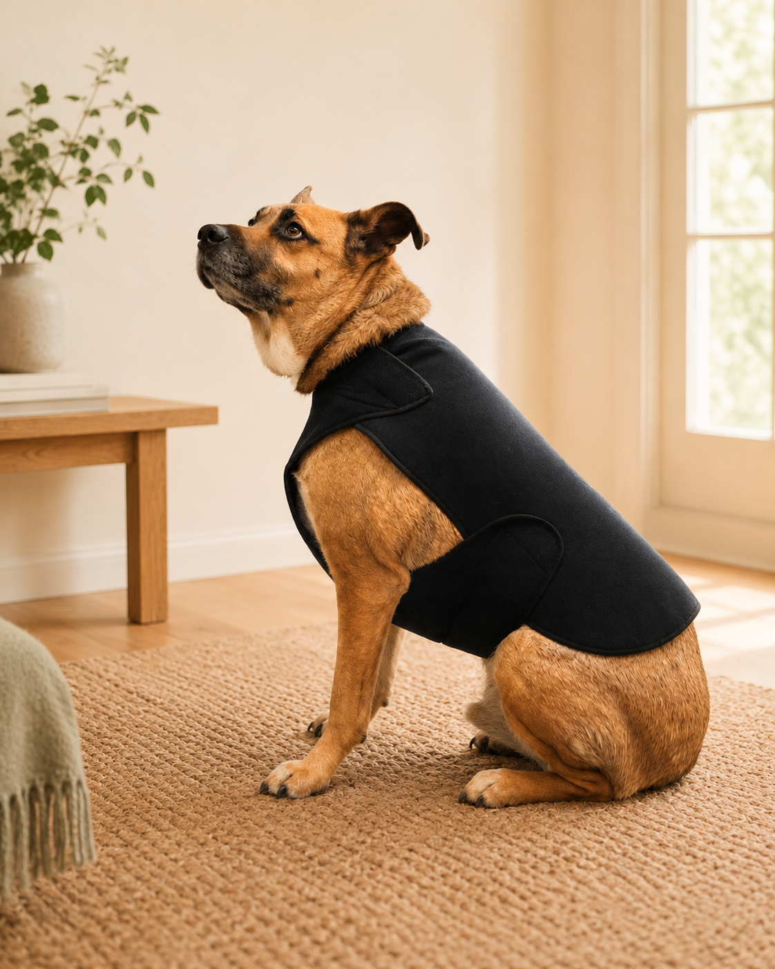 Therapeutic Anxiety Wrap for Dogs — Gentle Pressure Calming Vest | No Medication